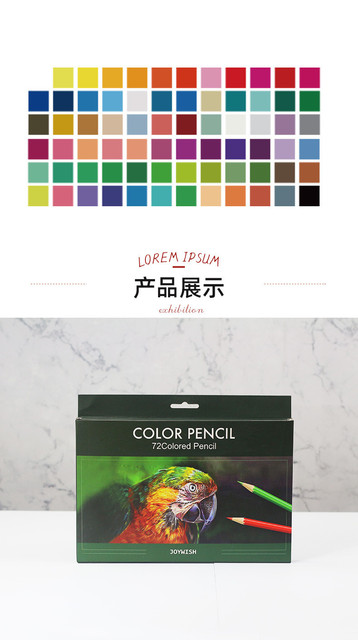 Profesjonalny ołówek Lapis De Cor olejowy 72 kolorów do szkicowania i malowania artystycznego - Wianko - 4