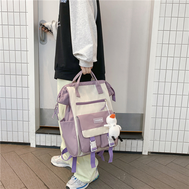 Plecak Lady wodoodporny Laptop kobieta - modny plecak w stylu kawaii dla podróżującej studentki - Wianko - 8
