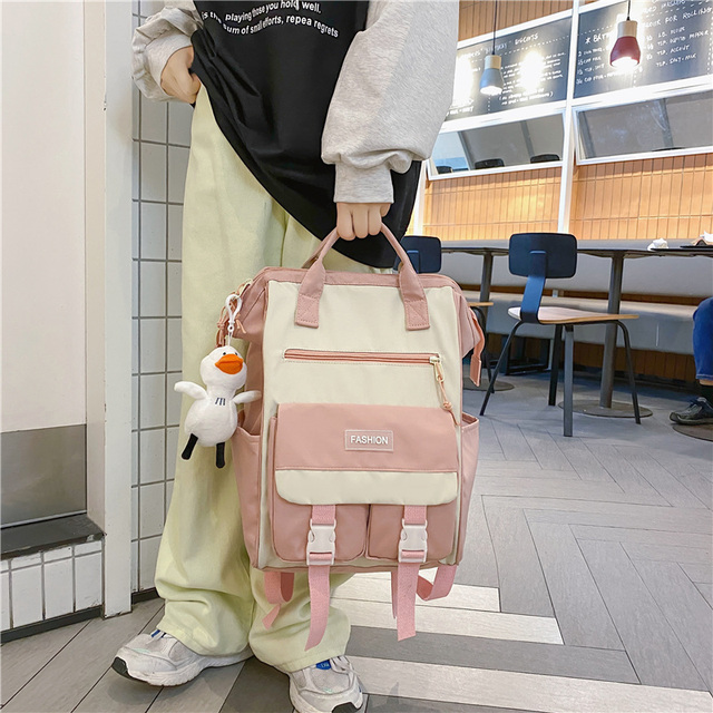 Plecak Lady wodoodporny Laptop kobieta - modny plecak w stylu kawaii dla podróżującej studentki - Wianko - 6
