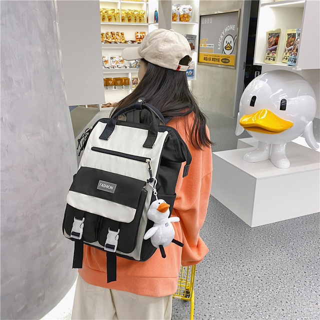 Plecak Lady wodoodporny Laptop kobieta - modny plecak w stylu kawaii dla podróżującej studentki - Wianko - 14