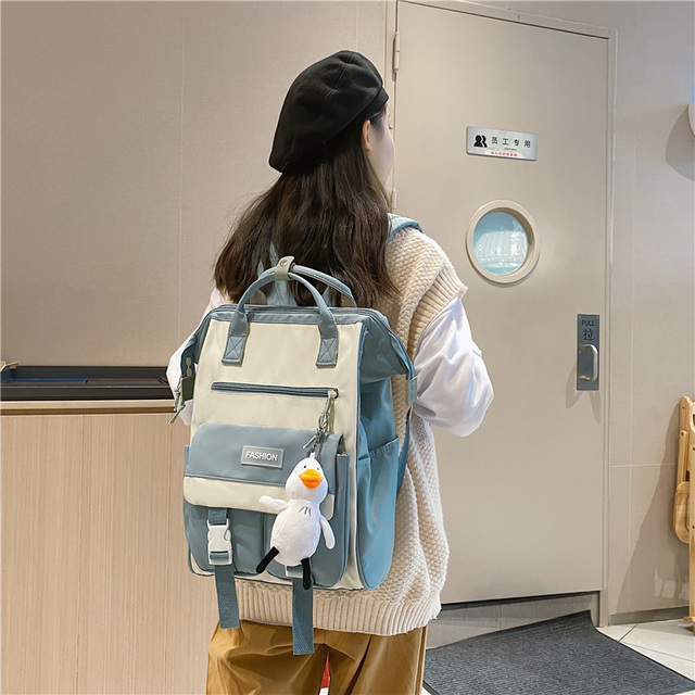 Plecak Lady wodoodporny Laptop kobieta - modny plecak w stylu kawaii dla podróżującej studentki - Wianko - 10