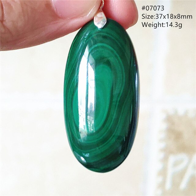 Wisiorek naturalnej zieleni: malachit chryzokola - kropla wody, biżuteria mężczyźni, kobiet 36x26x6mm - Wianko - 7