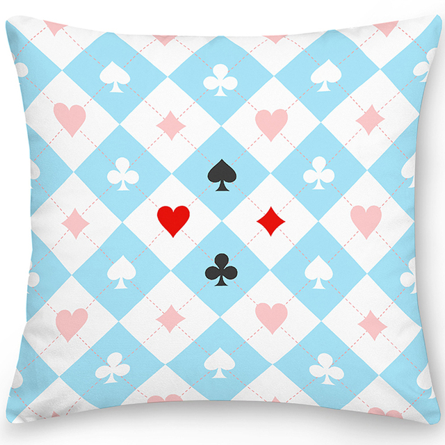 Poszewka Poker Square na poduszkę dekoracyjną do sofy i łóżka, 45x45 cm - Wianko - 5