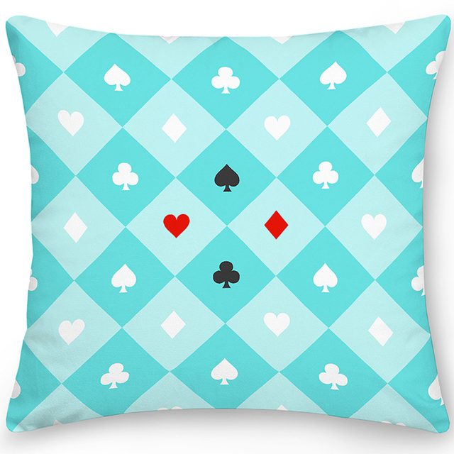 Poszewka Poker Square na poduszkę dekoracyjną do sofy i łóżka, 45x45 cm - Wianko - 6
