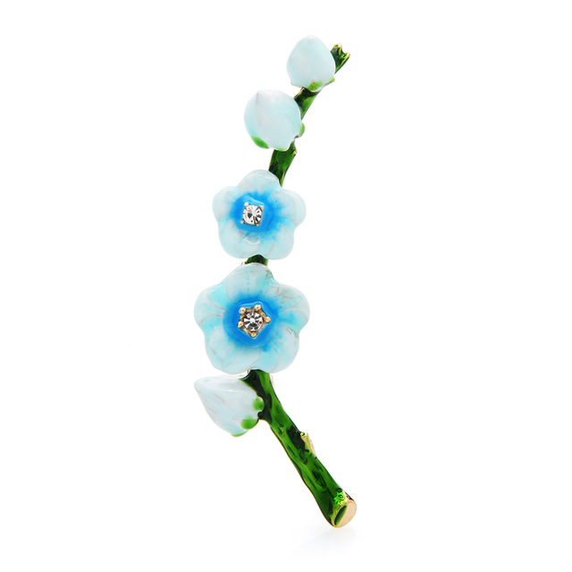 Broszka z kwiatem Plum Blossom - akcesorium do biżuterii, idealne jako prezent - Wianko - 4