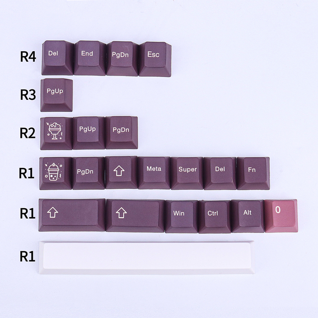 PBT Keycap 130 klawiszy Cherry Profile DYE-SUB, spersonalizowane Keycaps GMK Bingsu do mechanicznej klawiatury 61 64 84 108 - Wianko - 6