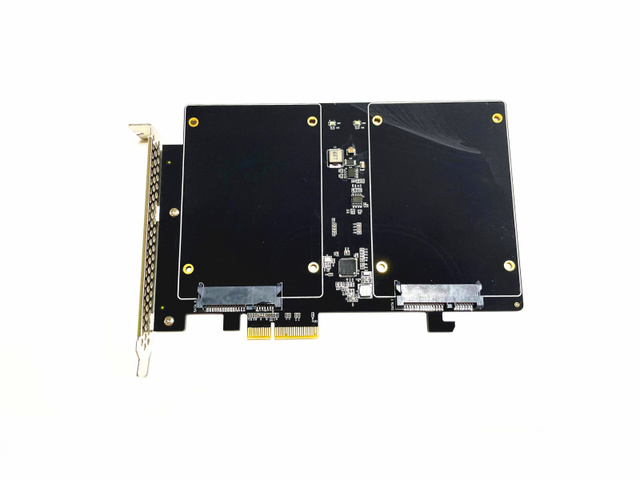 Adapter rozszerzający karty Dual SATA III na PCI-E X4 do karty Raid Mac Pro 3.1-5.1 z systemem operacyjnym OSX10.8-10.16 - Wianko - 2