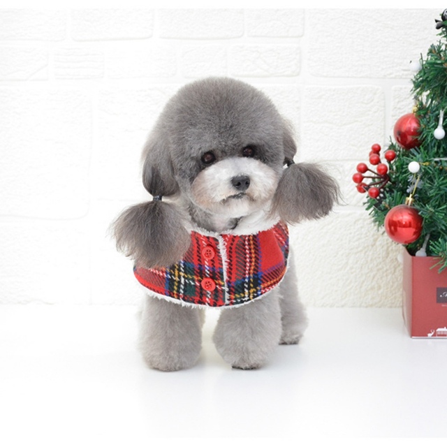 Czerwony dzianinowy sweter z golfem dla psa na Boże Narodzenie - Wianko - 4