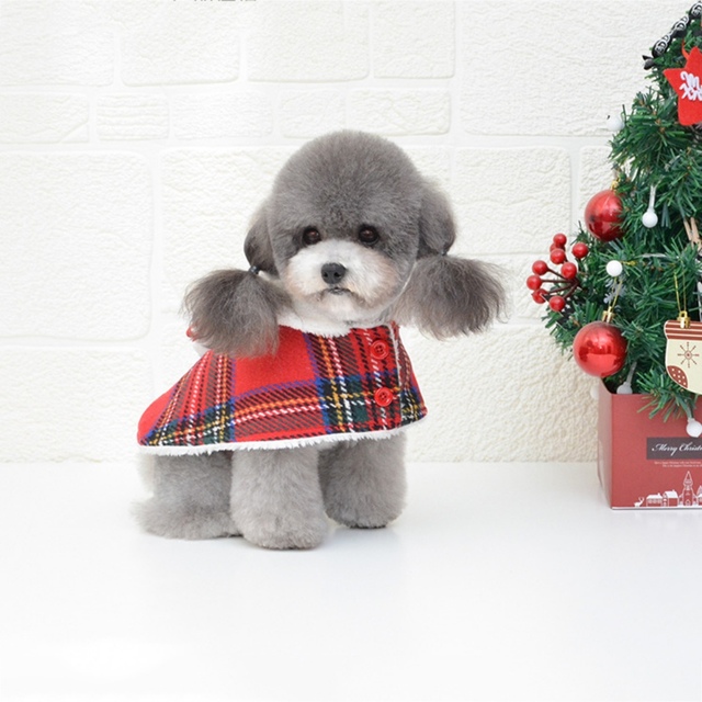 Czerwony dzianinowy sweter z golfem dla psa na Boże Narodzenie - Wianko - 3