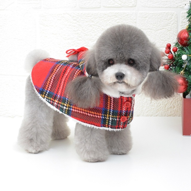 Czerwony dzianinowy sweter z golfem dla psa na Boże Narodzenie - Wianko - 9