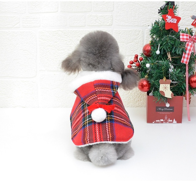 Czerwony dzianinowy sweter z golfem dla psa na Boże Narodzenie - Wianko - 8