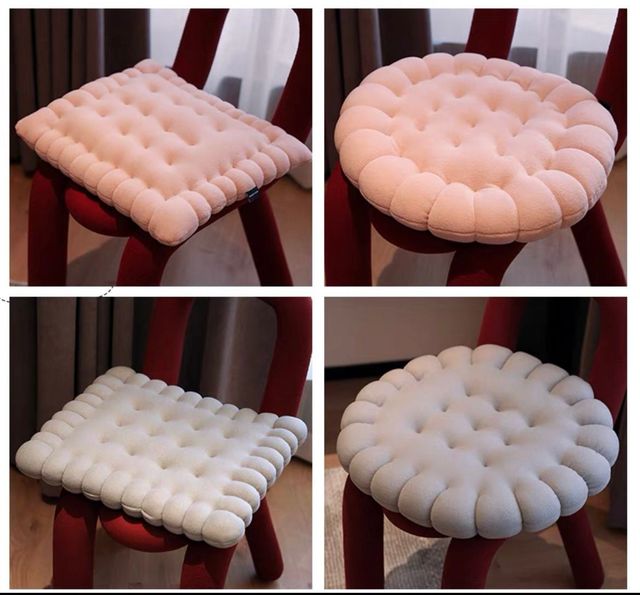 Pluszowa poduszka Sofa w stylu skandynawskim z motywem herbatników - Cookie, kształt kwadratowy, dla miłośników zwierząt i wystrój łóżka - Wianko - 5