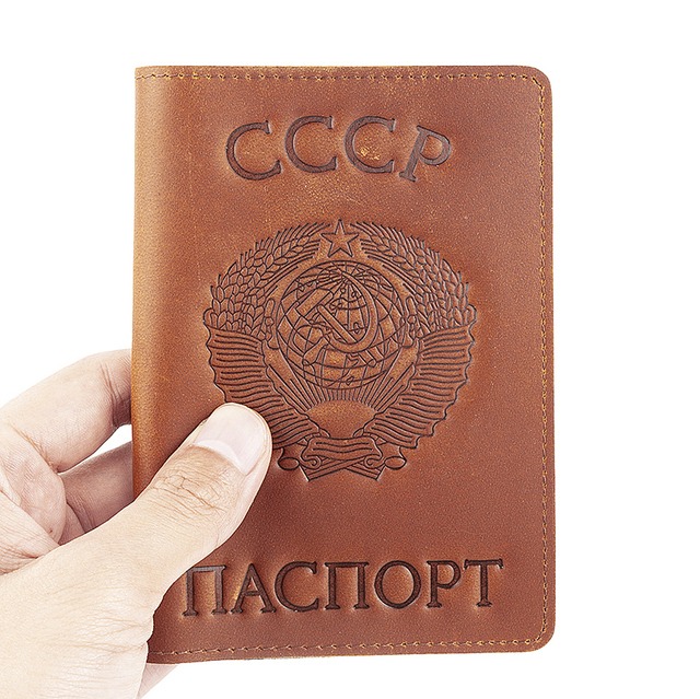 Federacja Rosyjska - Retro skórzane etui na paszport i karty biznesowe - Wianko - 12