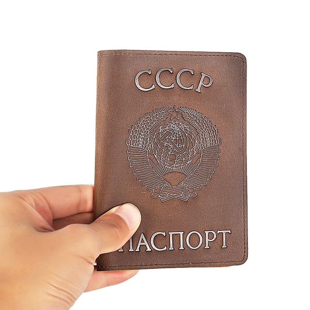 Federacja Rosyjska - Retro skórzane etui na paszport i karty biznesowe - Wianko - 6