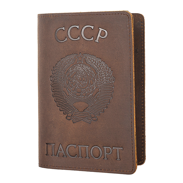Federacja Rosyjska - Retro skórzane etui na paszport i karty biznesowe - Wianko - 7