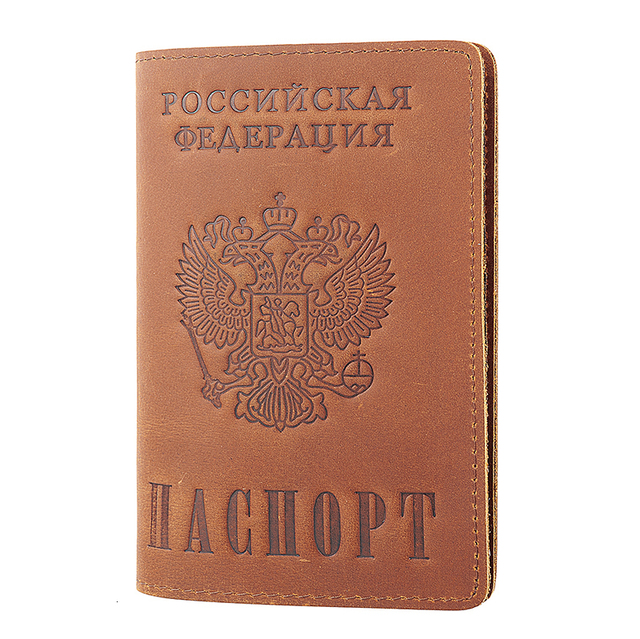 Federacja Rosyjska - Retro skórzane etui na paszport i karty biznesowe - Wianko - 17