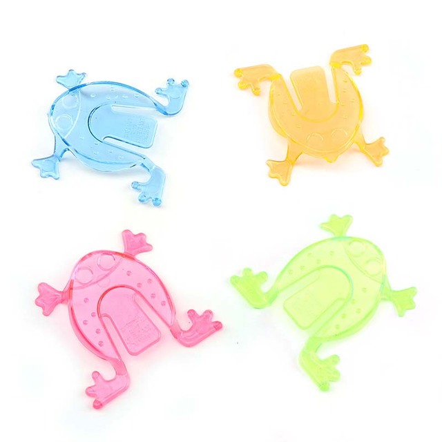 Zabawka dla dziecka: 20 kolorowych skoków żaby - Mini Baby Shower, prezenty imprezowe, dziecięce gry z palcami, 4.5cm - Wianko - 1