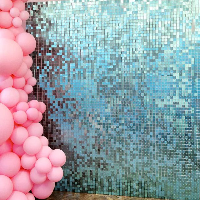 Panel tła dekoracyjny Shimmer Glam cekinowy w gorących kolorach: różowy, złoty, niebieski - Wianko - 26