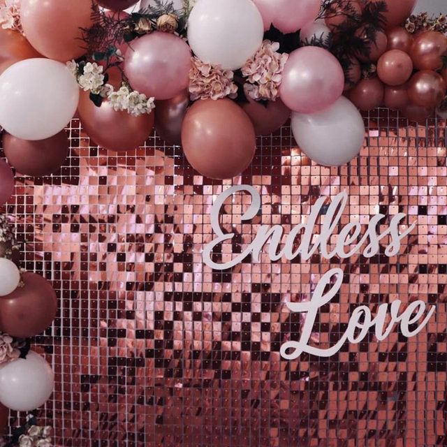 Panel tła dekoracyjny Shimmer Glam cekinowy w gorących kolorach: różowy, złoty, niebieski - Wianko - 55