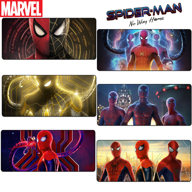 Duża podkładka pod mysz Marvel Spiderman - trzy pokolenia, antypoślizgowa, trwała guma, do gier, dla graczy komputerowych - Wianko - 2