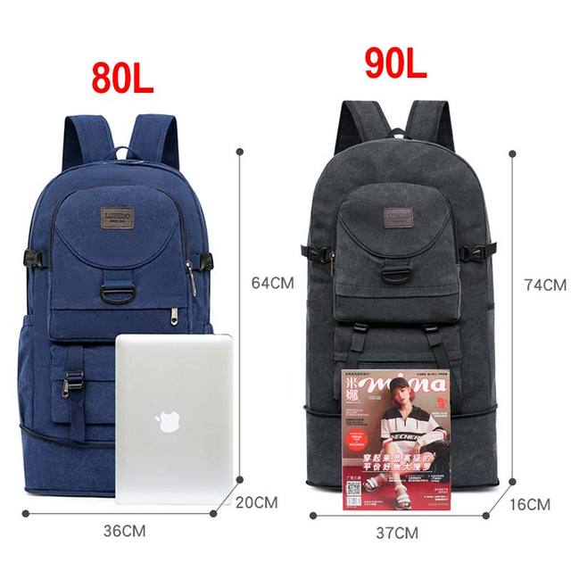 Plecak wspinaczkowy torba podróżna mężczyzna 80L/90L – Plecak campingowy, worek turystyczny XA743D - Wianko - 1