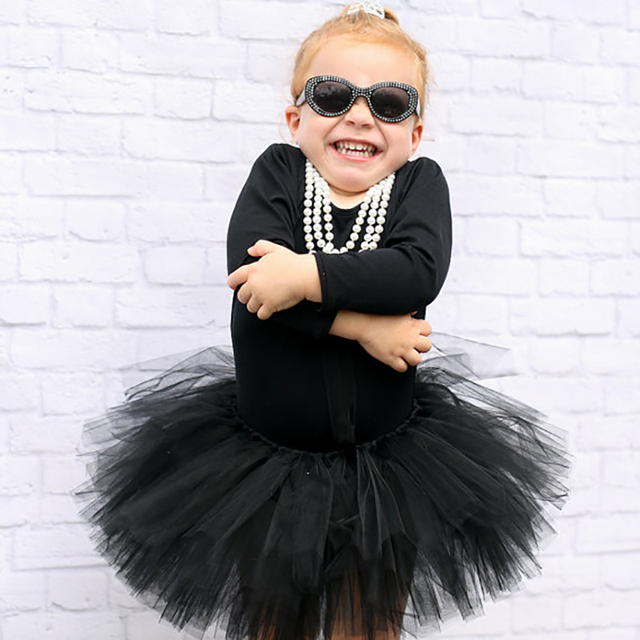 Czarna spódniczka Tutu dla dziewczynek o krótkim i słodkim stylu na urodziny - tiulowa spódnica Tutu dla dzieci - Wianko - 5