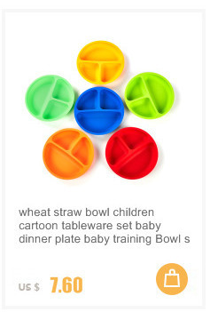 Miska dziecięca ze słomy pszennej - zastawa stołowa, zestaw zawiera talerz, miseczkę treningową, łyżkę i widelec dla dzieci - Wianko - 5