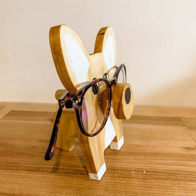 Zwierzęce okulary stojak 3D z drewna, motyw zwierzęcy, prezentacja półka, wystawa biżuterii - Wianko - 4