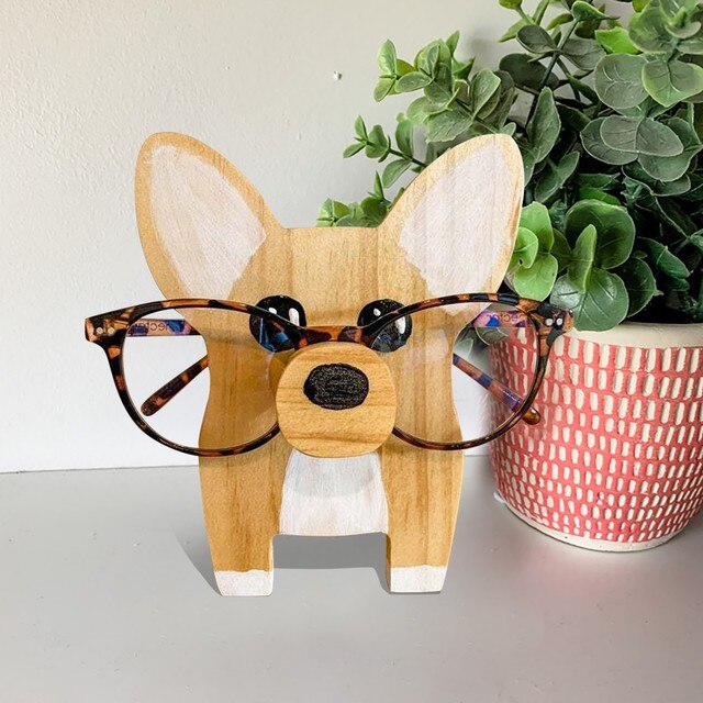 Zwierzęce okulary stojak 3D z drewna, motyw zwierzęcy, prezentacja półka, wystawa biżuterii - Wianko - 6