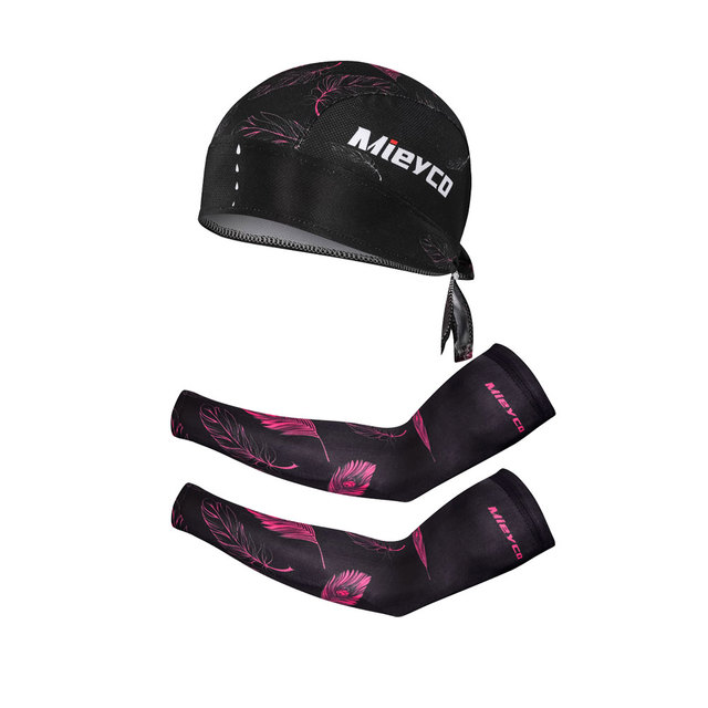 Mieyco - Ocieplacze na ręce anty-UV do biegania, kolarstwa i koszykówki z rękawami naramiennymi i czapką sportową - Wianko - 23
