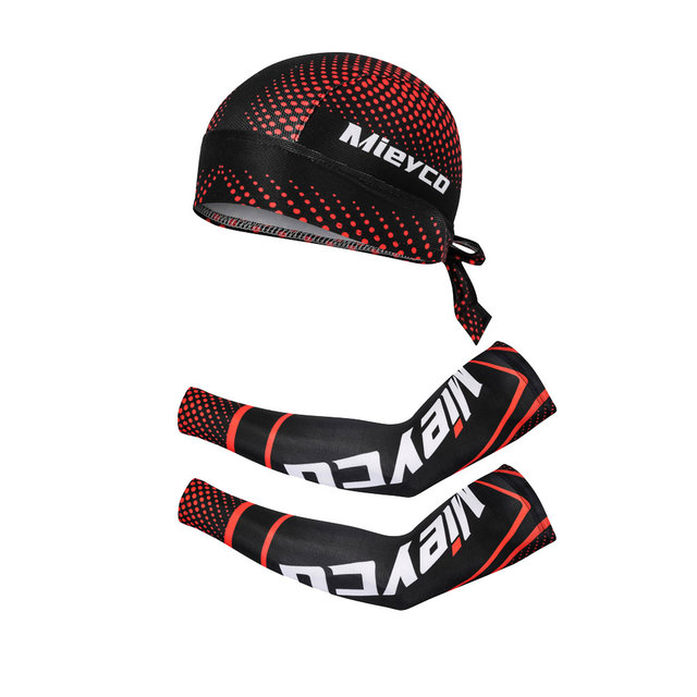 Mieyco - Ocieplacze na ręce anty-UV do biegania, kolarstwa i koszykówki z rękawami naramiennymi i czapką sportową - Wianko - 19
