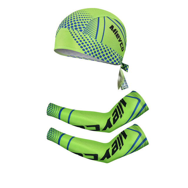 Mieyco - Ocieplacze na ręce anty-UV do biegania, kolarstwa i koszykówki z rękawami naramiennymi i czapką sportową - Wianko - 21