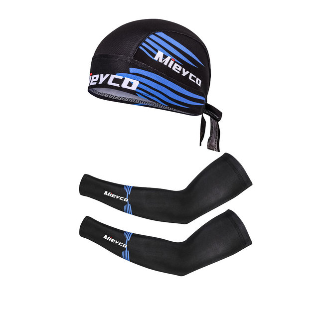 Mieyco - Ocieplacze na ręce anty-UV do biegania, kolarstwa i koszykówki z rękawami naramiennymi i czapką sportową - Wianko - 15