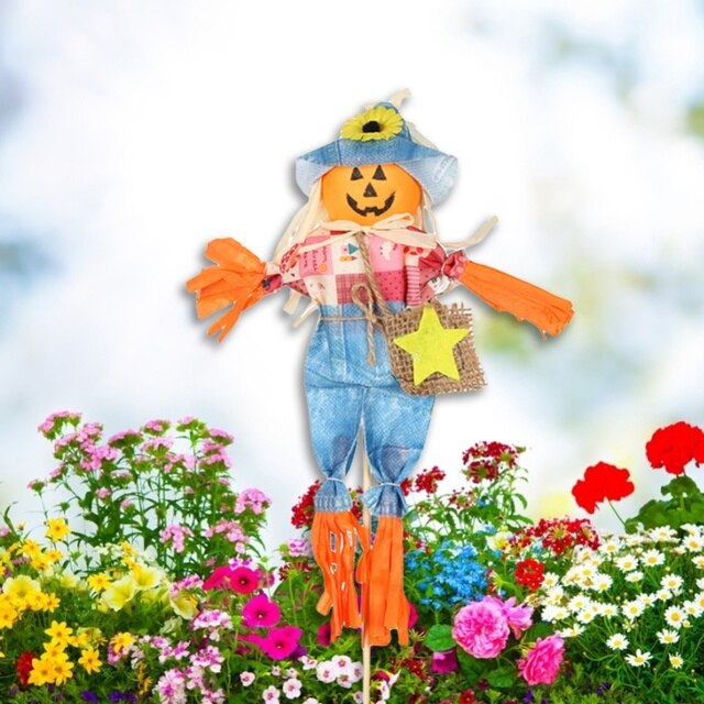 Figurka dekoracyjna jesiennej żniwa w formie wróbla do ogrodu - Home Yard, święto dziękczynienia, Halloween - Wianko - 4