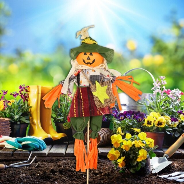 Figurka dekoracyjna jesiennej żniwa w formie wróbla do ogrodu - Home Yard, święto dziękczynienia, Halloween - Wianko - 3