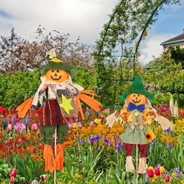 Figurka dekoracyjna jesiennej żniwa w formie wróbla do ogrodu - Home Yard, święto dziękczynienia, Halloween - Wianko - 2