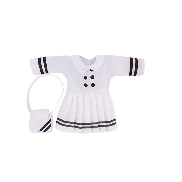 Ręcznie plisowana sukienka z garniturem dla amerykańskich lalek 16-18 Cal, 43 cm, noworodki, dla dzieci - Nenuco - Wianko - 4