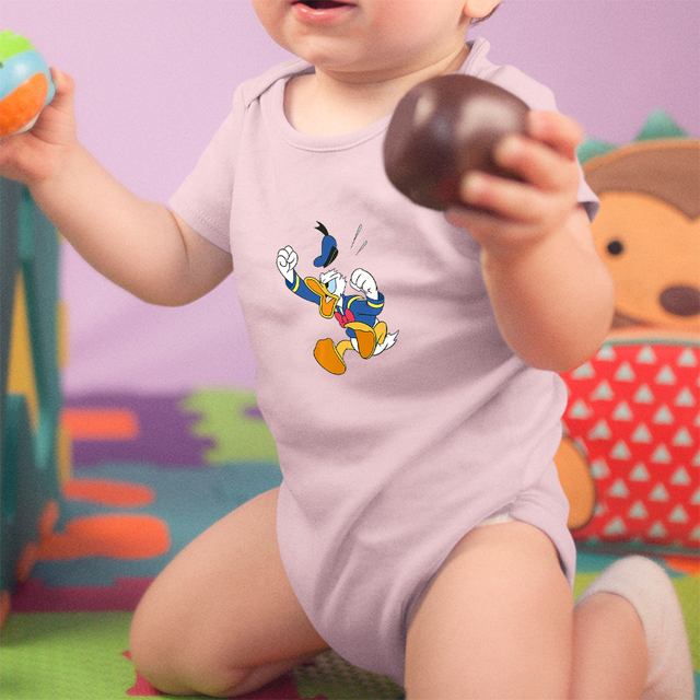 Disney kaczor Donald - Moda Cartoon Onesie dla dziewczynki i chłopca, kombinezon dla malucha 0-24M - Wianko - 6