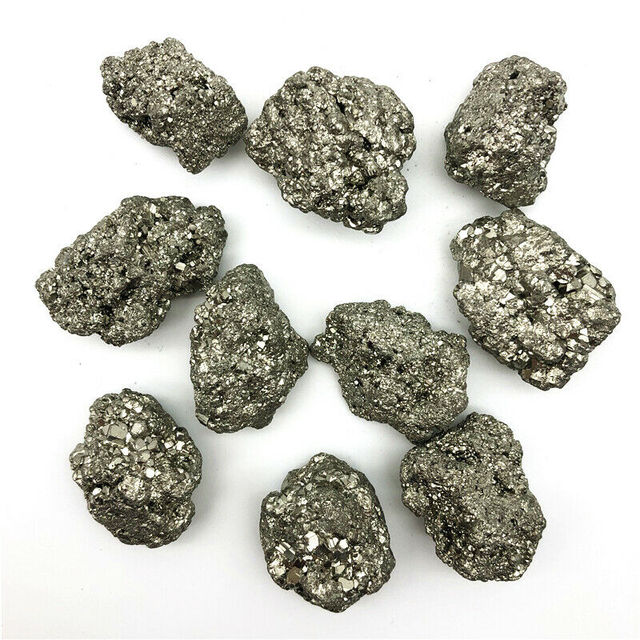 Hurtownia kamieni: Naturalny piryt żelazny, klastry kryształów, szorstkie wyświetlacze - Wianko - 4