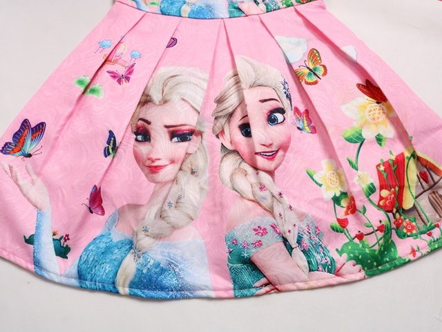 Sukienka dziecięca typu princess Elsa Anna - Królowa Śniegu, urodzinowy prezent cosplay dla dziewczynki w wieku letnim - Wianko - 9