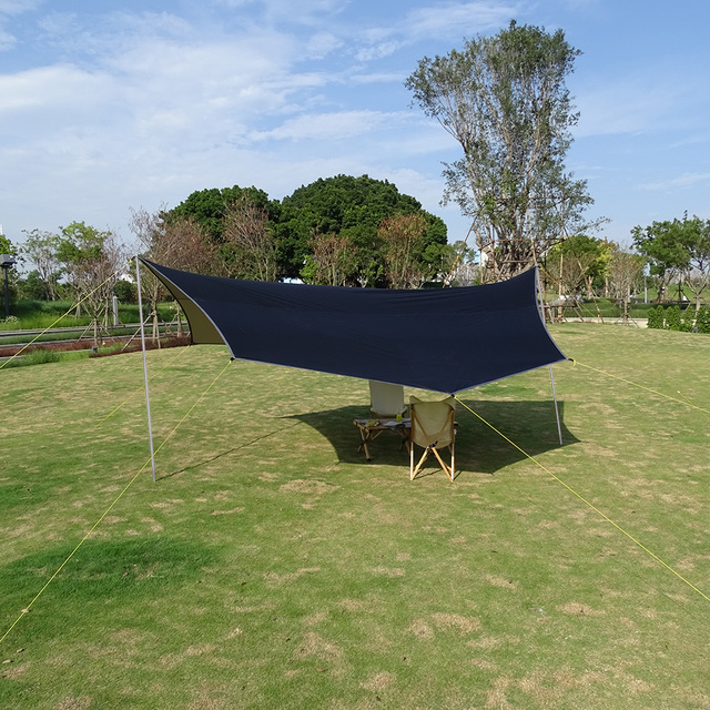 Duża plandeka wodoodporna Octagon 5.1x5.1m - namiot przeciwsłoneczny schronisko ogrodowe z baldachimem na plażę i wycieczki - Wianko - 33
