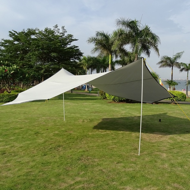 Duża plandeka wodoodporna Octagon 5.1x5.1m - namiot przeciwsłoneczny schronisko ogrodowe z baldachimem na plażę i wycieczki - Wianko - 31