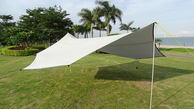 Duża plandeka wodoodporna Octagon 5.1x5.1m - namiot przeciwsłoneczny schronisko ogrodowe z baldachimem na plażę i wycieczki - Wianko - 32