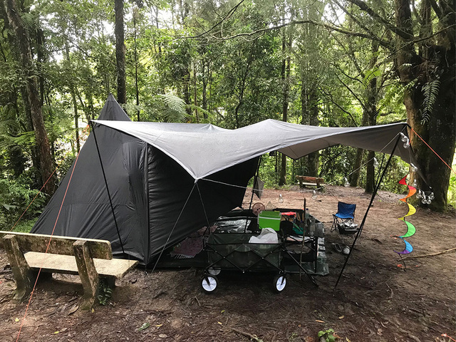 Duża plandeka wodoodporna Octagon 5.1x5.1m - namiot przeciwsłoneczny schronisko ogrodowe z baldachimem na plażę i wycieczki - Wianko - 36