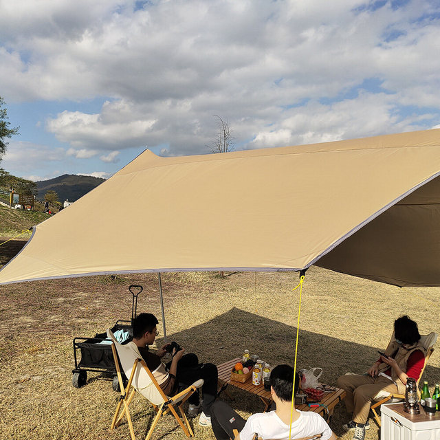 Duża plandeka wodoodporna Octagon 5.1x5.1m - namiot przeciwsłoneczny schronisko ogrodowe z baldachimem na plażę i wycieczki - Wianko - 20