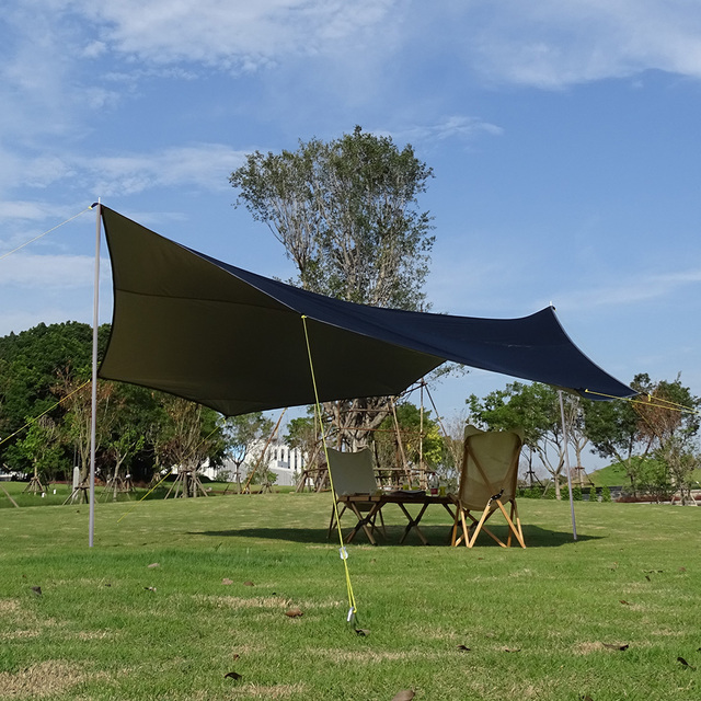 Duża plandeka wodoodporna Octagon 5.1x5.1m - namiot przeciwsłoneczny schronisko ogrodowe z baldachimem na plażę i wycieczki - Wianko - 34