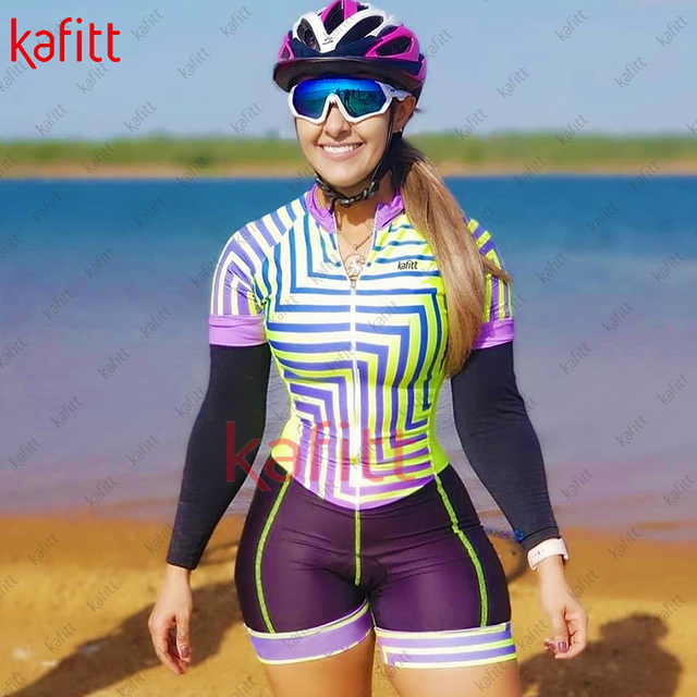 Kafitt zestaw damska odzież sportowa rowerowa - letnia koszulka i spodenki w jednym - Wianko - 10