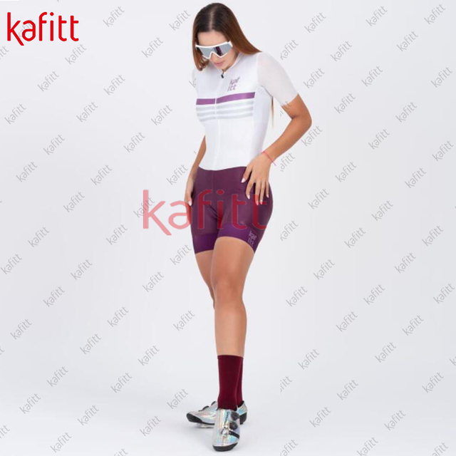 Kafitt zestaw damska odzież sportowa rowerowa - letnia koszulka i spodenki w jednym - Wianko - 21