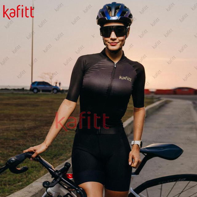 Kafitt zestaw damska odzież sportowa rowerowa - letnia koszulka i spodenki w jednym - Wianko - 12