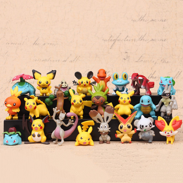 Zestaw 24 sztuk 4-5cm Figurki Anime Pokemon dla dzieci - Prezenty Świąteczne, Zabawki Akcji, Dekoracje - Wianko - 2